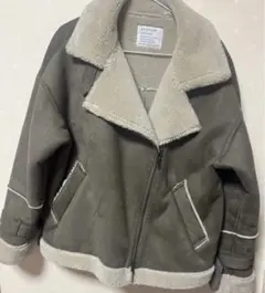 BAYFLOW ペアフロー　ボアジャケット グレー