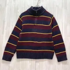 ポロバイラルフローレン　ハーフジップ ボーダーニット　120