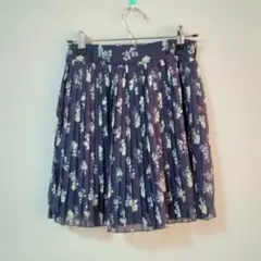 COLZA 花柄スカート 紺 Sサイズ