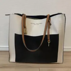 MARC JACOBS レザー バイカラー トートバッグ