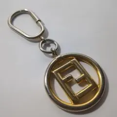 【Keychain】FENDIキーホルダー イタリア FFロゴ 金色【説明必読】