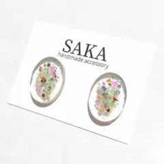 (No.805)ハンドメイドアクセサリー　レジンピアス　イヤリング