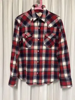 Lee チェック柄　長袖シャツ　ネルシャツ 綿100 アメカジ チェックシャツ