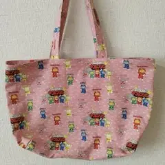 ハンドメイド 大きめ エコバッグ ユキエモン フランシュリッペ - メルカリ