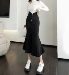 【新品タグつき】スリット ロング マーメイド スカート