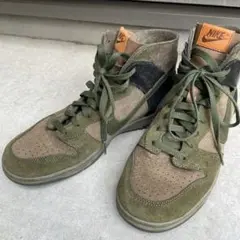 NIKE ナイキ　スニーカー　シューズ　ハイカット　カーキ　27.5cm