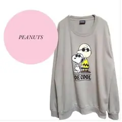 【ピーナッツ】PEANUTS♡オーバーサイズ♡スヌーピー♡トレーナー【XL】長袖