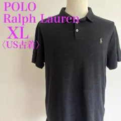 ラルフローレン ポロシャツ XL ブラック カスタムスリムフィット　良品
