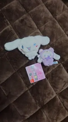 シナモロール　ぷくほぺフレンズマスコットとラテクママスコット