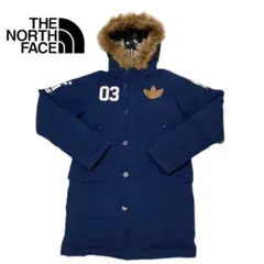 良品 アディダスオリジナルス ダウンコートジャケット ネイビー ジャンバー