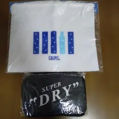 SUPERDRYクーラーバッグ＆カルピス巾着保冷トートバッグ