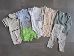 ★値下げ★ベビー まとめ売り 男の子 男児 70cm 半袖 ロンパース 6点