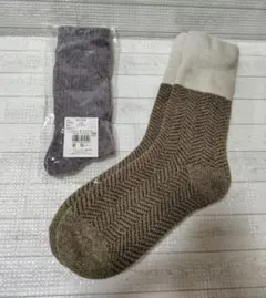 ブリジストンスポーツソックス＆内側ボアヘリンボーンソックス　セット