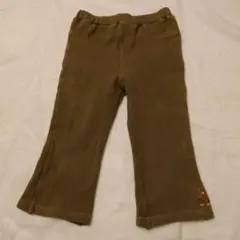 ミキハウス オリーブグリーン フレアパンツ90