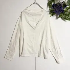 【Deux clé / L'EQUIPE】 ブラウス 38 M 白 長袖シャツのサムネイル