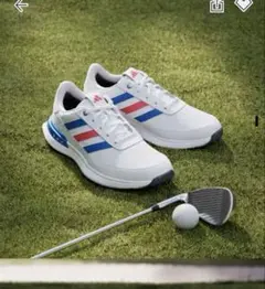 新品 アディダス　ゴルフシューズ　27cm トリコロール