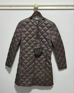 美品 ユニクロ ウルトラライトダウン コンパクトコート ブラウン サイズS