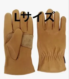 HIDISUN メンズ 皮手袋 牛革手袋　レザー手袋 ブラウン ダブルレイヤー