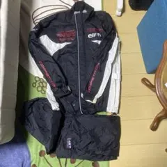 elf カッパ レインジャケット・パンツ上下セット Lサイズ