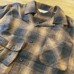 FIVE BROTHER オンブレチェック 黒 茶色