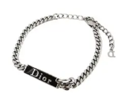 クリスチャンディオール　ロゴプレートブレスレット ヴィンテージ