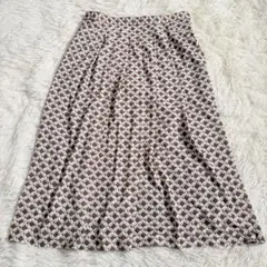 m1335 美品✨ジェーンモア 総柄ロング丈スカート 2XL 大きいサイズ