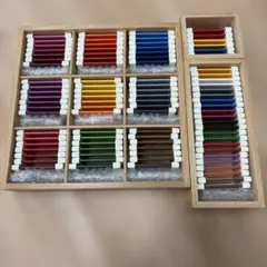 モンテッソーリ教具　色板　第１第2第３の箱セット　知育玩具　遊び　療育のサムネイル