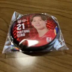 永露元稀 バレーボール日本代表 ホログラム缶バッジ