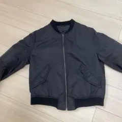 【10月限定値下げ中】UNIQLO MA-1 ブルゾン　ブラック　Lサイズ