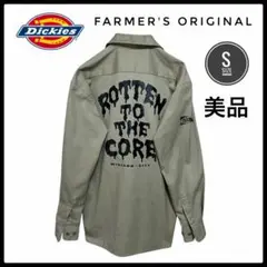 ディッキーズ Farmer's original 長袖 ワークシャツ S 美品