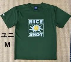 キア　テニスTシャツ　ユニ　M グリーン