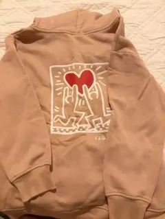 Keith Haring ハートイラスト パーカー