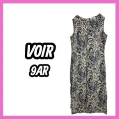 美品　[VOIR] ペーズリー　ノースリーブ　ロングワンピース　レトロ　薄手