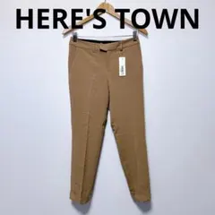 【新品】HERE'S TOWN ヒアーズ（S）スラックス パンツ テーパード