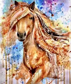 ダイヤモンドアート　馬