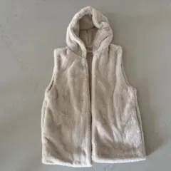 ファーフードベスト