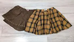 140cm オンワード樫山 anyFAM 秋冬用ボトムス 2枚セット