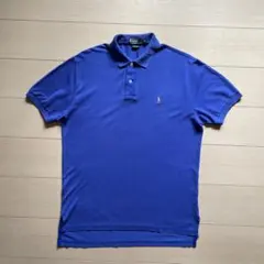 90s Polo by Ralph Lauren ポロシャツ ブルー 刺繍ロゴのサムネイル