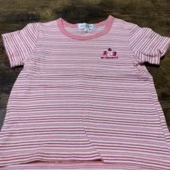 anyFAM ベビー 半袖Tシャツ ピンク ボーダー 80cmのサムネイル