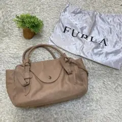 FURLA ♡ ヴィンテージ　ハンドバッグ　トートバッグ　レザー　ベージュ