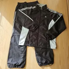 adidas レディース　ダークブラウン ジャージ上下セット　Mサイズ