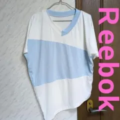 ♥【Reebok 】半袖Tシャツ Vネック バイカラー Mのサムネイル