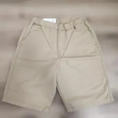 【新品未使用】UNIQLO ベージュ ハーフパンツ 160サイズ
