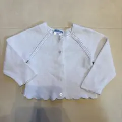 jacadi ホワイトカーディガン 18M81cm