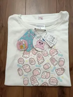 おぱんちゅうさぎ　Tシャツ　Mサイズ アベイル　白　缶バッジ付き　新品未使用のサムネイル