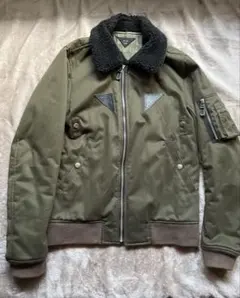 襟ボアジャケット