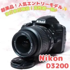 Nikon D3200✨新品級 ショット極少 高画質2420万画素 手ブレ補正 Nikon D3200✨新品級 ショット極少 高画質2420万画素 手ブレ補正