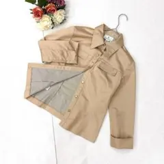 組曲 クミキョク（3）ジャケット 金ボタン ベージュ オンワード樫山 L 綿混