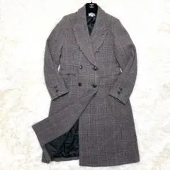 極美品　ユニクロ　チェスターコート　イネスコラボ　ダブルブレスト　マキシ丈　L