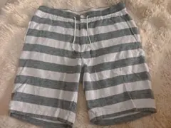 AZULストライプ ハーフパンツ　麻入りのサムネイル
